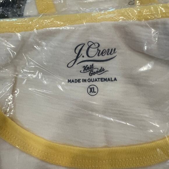 NWT J. Crew White/Ivory W/"All of the Vibes" Graphic T-Shirt - Picture 6 of 8